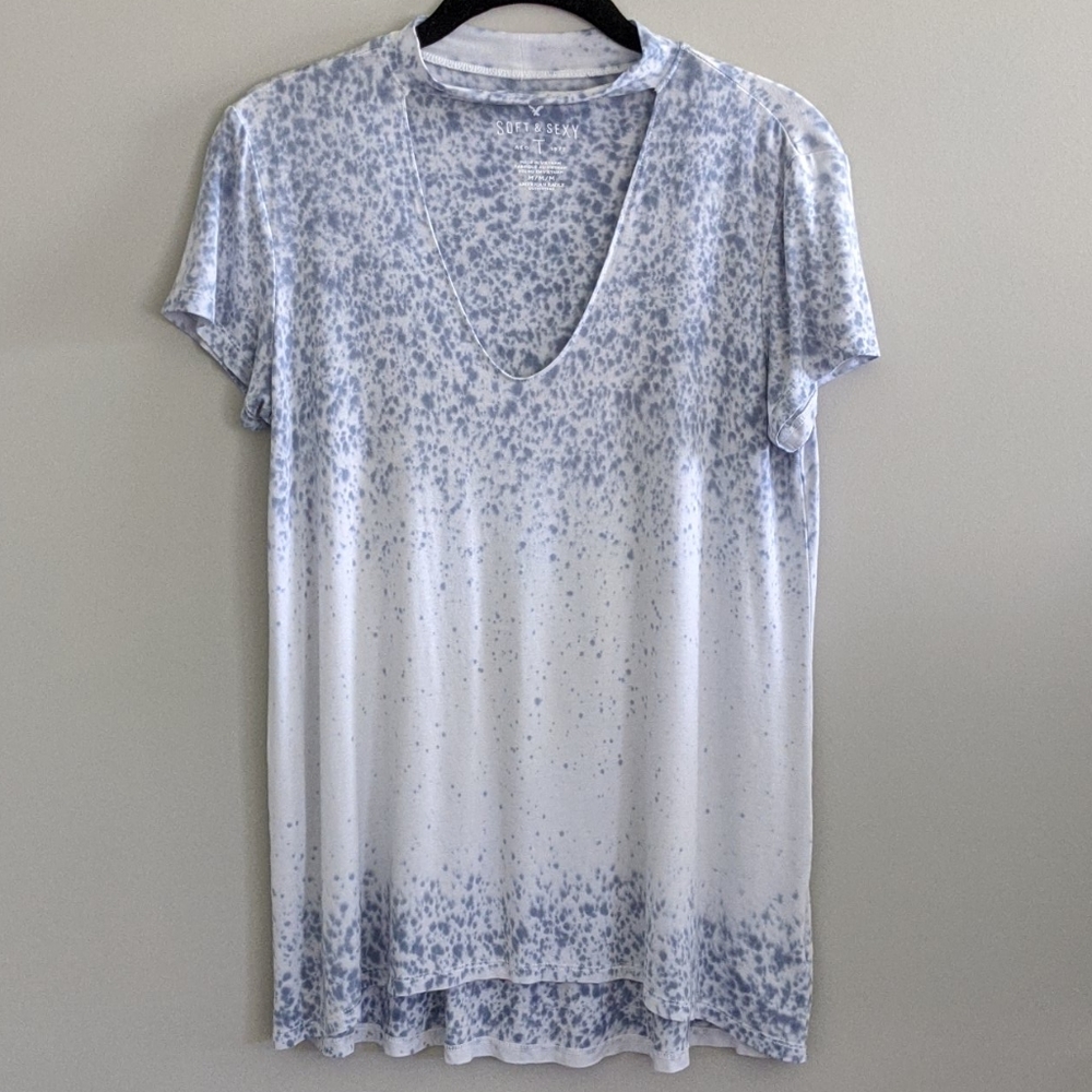 American Eagle Soft Sexy T Short Sleeve Choker M - Picture 1 of 7